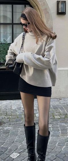 #Winter_Outfits #Winter_Outfits_Women #Winter_Outfits_Men #Winter_Outfit_Ideas #Winter_Outfit_Dress_To_Impress #Winter_Outfits_2024 #Winter_Outfit_Inspo #Winter_Outfit_Dti #Winter_Outfits_Stardew #Winter_Outfits_Girls Cosy Dinner Outfit, Old Money Outfits With Boots, Outfit With Black Boots Ankle, Skater Skirt Fall Outfit, Dark Plaid Skirt Outfit, Preppy Paris Outfits, Jumpers And Skirts Outfit, Fall Outfit Skirt Boots, Sweater Dress And Knee High Boots