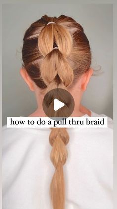 Plait Hairstyles For School, Easy School Hairstyles Updo, Heart Bubble Braid, Braid Hacks Easy Diy, Up Do Hairstyles For School, Kids Hair Styles Easy, Hair Dos For School, Pull Thru Braid, Easy Pull Through Braid