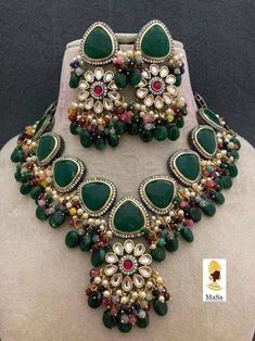 Deepika Padukone Choker/ Indian Jewelry/Sabyasachi Necklace/ Emerald Indian Choker/ Indian Necklace/Bollywood Jewelry Jadau Kundan Handmade Hand Painted Meenakari Kundan Choker Emerald Semiprecious Stone Kundan Choker Necklace Jaipur Kundan, Indian Jewelry Fine Ahmdabadi Kundan Handmade Hand Painted Meenakari Kundan Choker Emerald Semiprecious Stone/ Kundan/ Pearl/ Choker/ Necklace Easy to wear, Light in weight & gives you a classy Look. It can be wear in festival occasion with matching salwar o Indian Choker, Necklace Emerald, Kundan Choker, Indian Necklace, Diamond Necklace Set, Bollywood Jewelry, Polki Jewellery, Indian Wedding Jewelry, Pearl Choker Necklace