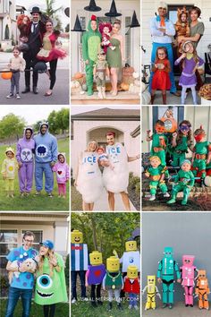 many people are dressed up in costumes for halloween