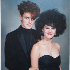 80s Prom Party, 80’s Hair, 1980s Prom, Goth Prom, 80s Goth, 80s Prom, Throwback Pictures, 80s Hair, Prom Photos