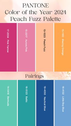 pantone color scheme for the year 2021 peach fuzz palette