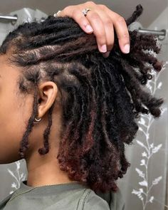 short starter locs • Instagram Hair Styles For 4c Hair, Styles For 4c Hair, Short Pixie Bob Haircuts, Short Pixie Bob, Greasy Hair