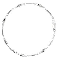 PRICES MAY VARY. This anklet is made with real sterling silver and is stamped with the appropriate 925 metal stamp The anklet is rhodium plated and has a high polished finish that gives it a shiny look This silver is nickel free, nontoxic and corrosion resistant. You won’t get any irritation or skin rashes. A very lightweight and comfortable anklet to wear Our dainty anklet is suitable many occasions, party, wedding, ceremony, graduation, dating and vacation Floating around the ankle and enjoyin Western Fashion Jewelry, Foot Bracelet, Women Anklets, Sterling Silver Anklet, Fancy Beads, Beads Chain, Daily Jewelry, Bow Jewelry, Silver Anklets