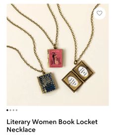 Female Authors, Book Locket Necklace, Book Locket, Pride And Prejudice, Classic Books, A Quote, Locket Necklace, Necklace Jewelry, Authors