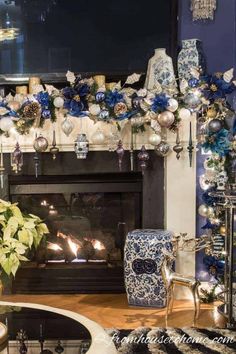 How To Decorate a Christmas Mantel With a TV Above It | Christmas Mantels Fireplace Mantel Christmas Decorations, Fireplace Mantel Christmas, Diy Christmas Fireplace, Mantel Christmas, Mantel Decorating Ideas, Mantel Decorating