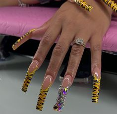 instagram:@ krylxbynyce Exotic Nail Designs, Fye Nails, Colorful Nail, Her Nails