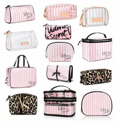 Alat Makeup, Victoria Secret Makeup, Eyeshadow Eyeliner, Victoria Secret Fashion, Victoria Secrets, Victoria Secret Bags, Poly Bags, Cosmetic Bags, Vs Pink