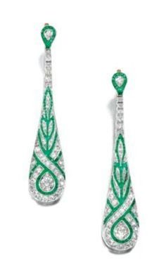 Bijoux Art Deco, Timeless Luxury, Deco Jewelry, Emerald Earrings, Fine Jewels, Emerald Jewelry, Art Deco Jewelry, Gorgeous Jewelry, Stunning Jewellery