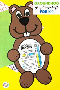 groundhog graphing craft for k - 1