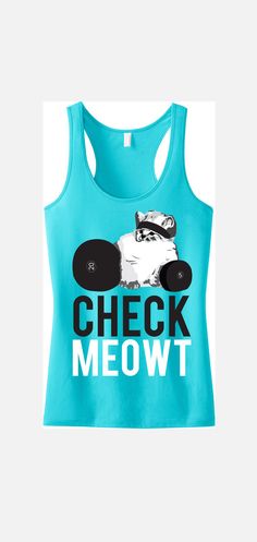 CHECK MEOWT Workout Tank Workout Clothes Cat by NobullWomanApparel Cat Workout, Tank Top Workout, Fitness Tank Top, Fitness Style, Gym Tanks, Workout Attire, Workout Tank Top, Look Here, Workout Tanks