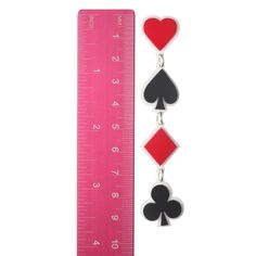 Deck out your favorite outfit with these Exaggerated Playing Card Suit Earrings (Dangles)! Made with hypoallergenic plastic hooks, these earrings are sure to be comfortable and stylish - ace in the hole! Get your hands on a pair and make a statement! Earring length: 96mm Earrings For Sensitive Ears, Statement Earring, Plastic Hooks, Hypoallergenic Earrings, Playing Card, Sensitive Ears, Post Earrings, Hands On, Favorite Outfit