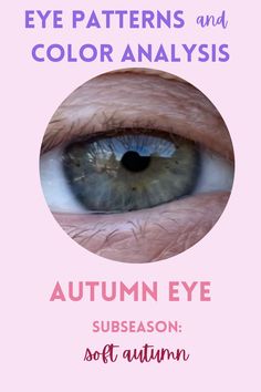 Soft Autumn Eye Color, Soft Autumn Blue Eyes, Color Analysis Tools Msfrizzleart, Autumn Eye Pattern, Eye Color Season Analysis, Winter Eye Pattern, Soft Autumn Eyes, Color Analysis Eye Pattern, Eye Pattern Color Analysis