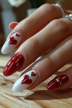 Nails Acrylic Inspiration, Valentine Day Nails Acrylic, Valentines Day Nails Ideas, Valentine Day Nails, Hearts Nails, Acrylic Inspiration, Valentine Nail, Romantic Vibes