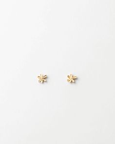 plp_main; Material: Vermeil, 10k Solid Gold Small Stud Earrings, Small Flower Earrings, Tiny Stories, Back Necklace, Bar Bracelets, Flower Jewellery