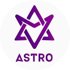 the astro logo is shown in purple on a white background with an orange and blue star