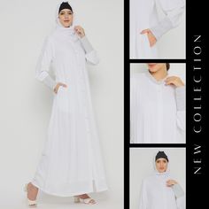 Experience everyday elegance in our White Abaya, featuring delicate sleeve embroidery and crafted from soft Nida matte fabric. With free-flowing sleeves, side pockets, and a modest, plain design, it offers comfort and versatility for regular use, making it ideal for Islamic women seeking both style and modesty in their attire.

#abaya #hajj #umrah #whiteabaya #modestfashion #muslimahfashion