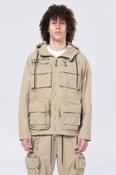 Utility Windbreaker Jacket - Khaki – SMOKERISENY.COM Jean Top, Denim Jacket Women, Color Khaki, Windbreaker Jacket, Overall Shorts, Jacket Tops, Bottoms Pants, Short Tops, Short Sets