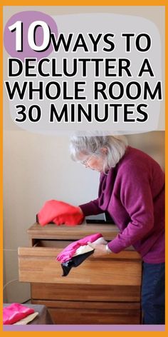 Declutter a Room In 30 Minutes or Less! Really! How To Declutter Your Home Room By Room, Declutter Motivation, Home Organizing Ideas, Breaking Habits, Surreal Places, Clutter Solutions