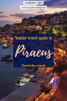 a harbor with boats in it and the text insider travel guide to praees travel like a local