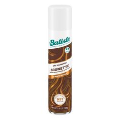 Batiste Brunette Dry Shampoo - 3.81oz Dry Shampoo Dark Hair, Hair Refresh, Batiste Dry Shampoo, Dry Shampoo Hairstyles, Beautiful Brunette, Lifeless Hair, Clean Hair, The Roots, Brunette Hair