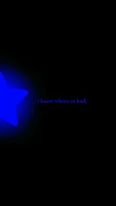 a blue star with the words know where to look