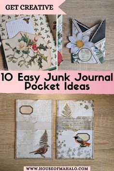 the top 10 easy junk journal ideas that are great for kids and adults to make