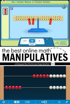 the best online math manipulaties for kids to learn how to use them