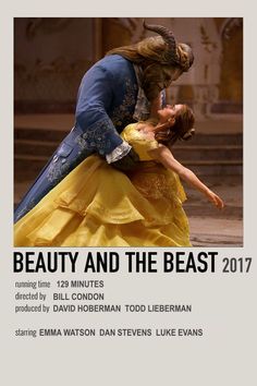 the poster for beauty and the beast shows two women dressed as princesses hugging each other