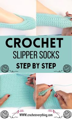 crochet slipper socks step by step instructions to make them comfortable and cozy