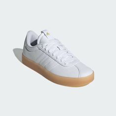 adidas VL Court 3.0 Low Shoes - White | Women's Lifestyle | adidas US Adidas Court, Adidas Vl Court, Low Shoes, Adidas Sportswear, Women Lifestyle, Adidas Samba, Blue Adidas, Adidas Online, White Adidas