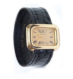 Buy Vintage Boucheron 18K Gold Watch for only $7,500.00 at DSF Antique Jewelry! Boucheron Watch, Rectangular Watch, Gold Hallmarks, Trendy Watches, Retro Watches, Dope Jewelry, Watch Vintage, Classy Jewelry, Am Pm