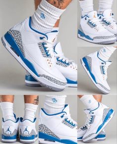 Air Jordan 3 Outfit, Jordan 3 Outfit, Shoes List, Guys Fashion Swag, Empire Outfit, Nike Shoes Women Fashion, Nike Air Jordan 3, Socks Collection, Trendy Shoes Sneakers