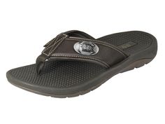 Show your USC Gamecocks pride with an original Zep-Pro collegiate brown flip flop sandal. These flip flops are comfortable allowing natural movement and breathability. The cushioned sole provides a soft landing for each step, reducing the impact on the feet and joints, while the flexible contour supports the natural arch of the foot, enhancing comfort during prolonged wear. The non-skid outsole is great for boating or deck use. Decorated with an official collegiate logo, the straps are designed with a cushioned synthetic liner, ensuring a snug fit. This open design keeps feet cool and dry, providing an ideal choice for warm weather and casual outings. These flips flops are popular among college fans, students, and alumni. It is a stylish and unique way to show enthusiasm while walking arou Usc Gamecocks, Fsu Seminoles, Brown Flip Flops, Mens Shoes Sandals, Mississippi State Bulldogs, Natural Movement, Clemson Tigers, Auburn Tigers, Lsu Tigers