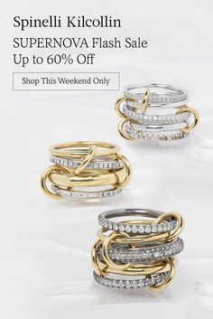 Shop one-of-a-kind pieces at unbelievable prices before they vanish! This weekend only - up to 60% off SUPERNOVA Flash Sale Collection Unique Diamond Earrings, Precious Stones Rings, Future Engagement Rings, Looks Chic