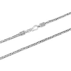 Width: 2.50 x 2.50Metal: 925 Sterling Silver Finish: High PolishClosure: Secure clasp 100% HANDMADE! Processing time 1-3 business days Sterling Silver Byzantine Jewelry With Silver Chain, Silver Byzantine Sterling Silver Necklace, Classic Sterling Silver Wheat Chain Necklace, Classic Silver Wheat Chain Necklace, Byzantine Style Necklace With Box Chain Links, Elevate Your Look, Sterling Silver Necklaces, Silver Necklace, 925 Sterling Silver