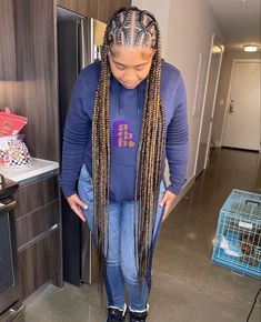 Color Plaits Black Women, 2023 Braid Hair Trends For Black Women, Multicolored Braids Black Women, Fall 2023 Braid Trends, Hot Pink Braids Black Women, Pink Hair Black Women Braids, Braid Trends, Protective Braids, Hairstyles Pictures