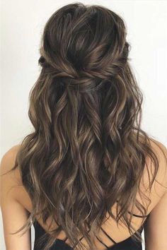 Down Hairstyles For Long Hair, Rambut Brunette, Boho Hairstyle, Bridesmaid Hair Long, Long Hair Wedding Styles, Prom Hairstyles For Long Hair