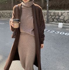 Plush Cardigan Coat Cardigan Outfit, Outfit Inspiration Fall, Look Casual, Winter Fashion Outfits, Cardigan Coat, Cute Casual Outfits, Instagram Fashion