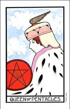 an animal with a pentagramles on it's head is depicted in a tarot card