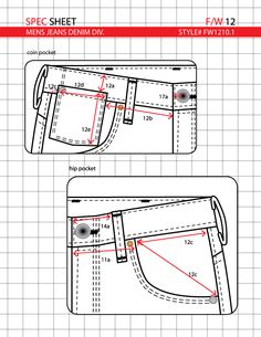 an image of the side pocket pattern for a handbag