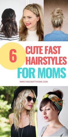 Super easy mom hairstyles that are perfect for the mom who needs quick cute hair! No one will even think that you are rocking a lazy hair day. #lazyhair #momhairstyle #momhaircut #easymomhairstyle Easy Hairstyles For Moms, Hairstyles For Moms, Easy Mom Hairstyles, Mommy Hairstyles, Lazy Hair, Mom Haircuts, Mom Beauty