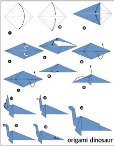 how to make an origami dinosaur out of paper