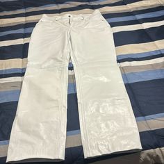 Jamin Leather Company White Leather Pants, Leather Company, White Leather, Pant Jumpsuit, Leather Pants, Color White, Size 12, Pants For Women, Pants