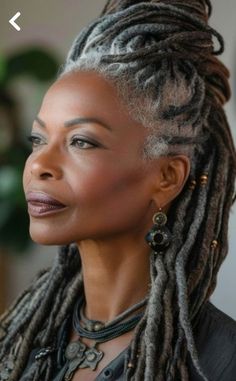 Gray Locs, Grey Locs, Dreads Styles, Loc Journey, Cool Braid Hairstyles, Sisterlocks, Braided Hairstyles For Black Women