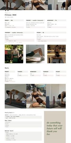 an image of a woman doing yoga poses on the webpage for her website design