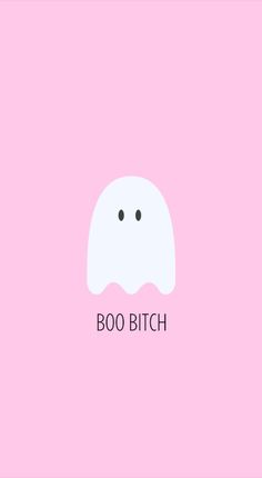 Preppy Ghost Wallpaper, Pink Background Halloween, Pink Background With Quotes, Halloween Girly Wallpapers, Cute Ghost Background Wallpapers, Girly Spooky Aesthetic, Light Pink Halloween Wallpaper