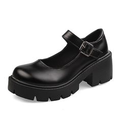 Category:Flats; Upper Materials:PU Leather,Faux Leather; Embellishment:Buckle; Season:Summer,Spring; Heel Type:Wedge Heel,High Heel; Gender:Women's; Activity:Walking; Toe Shape:Round Toe; Style:Sweet,Casual,Preppy,Elegant; Heel Height(inch):1-2; Outsole Materials:Rubber; Occasion:Daily; Closure Type:Ankle Strap; Pattern:Solid Colored,Solid Color; Production mode:Self-produce; 2023 Trends:Dress Shoes,Lolita,Mary Jane; Foot Length:; Foot Width:; Size chart date source:Provided by Supplier.; US Siz Heel Ideas, 90s Night, Strawberry Shortcake Costume, Mary Jane Shoes Black, Mary Janes Shoes, Girls High Heels, Zapatos Mary Jane, Chunky Heel Shoes, Platform High Heel Shoes