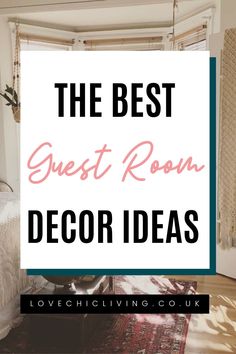 the best guest room decor ideas