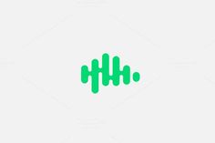 the sound wave icon is shown in green on a white background, and it appears to be an equal sign